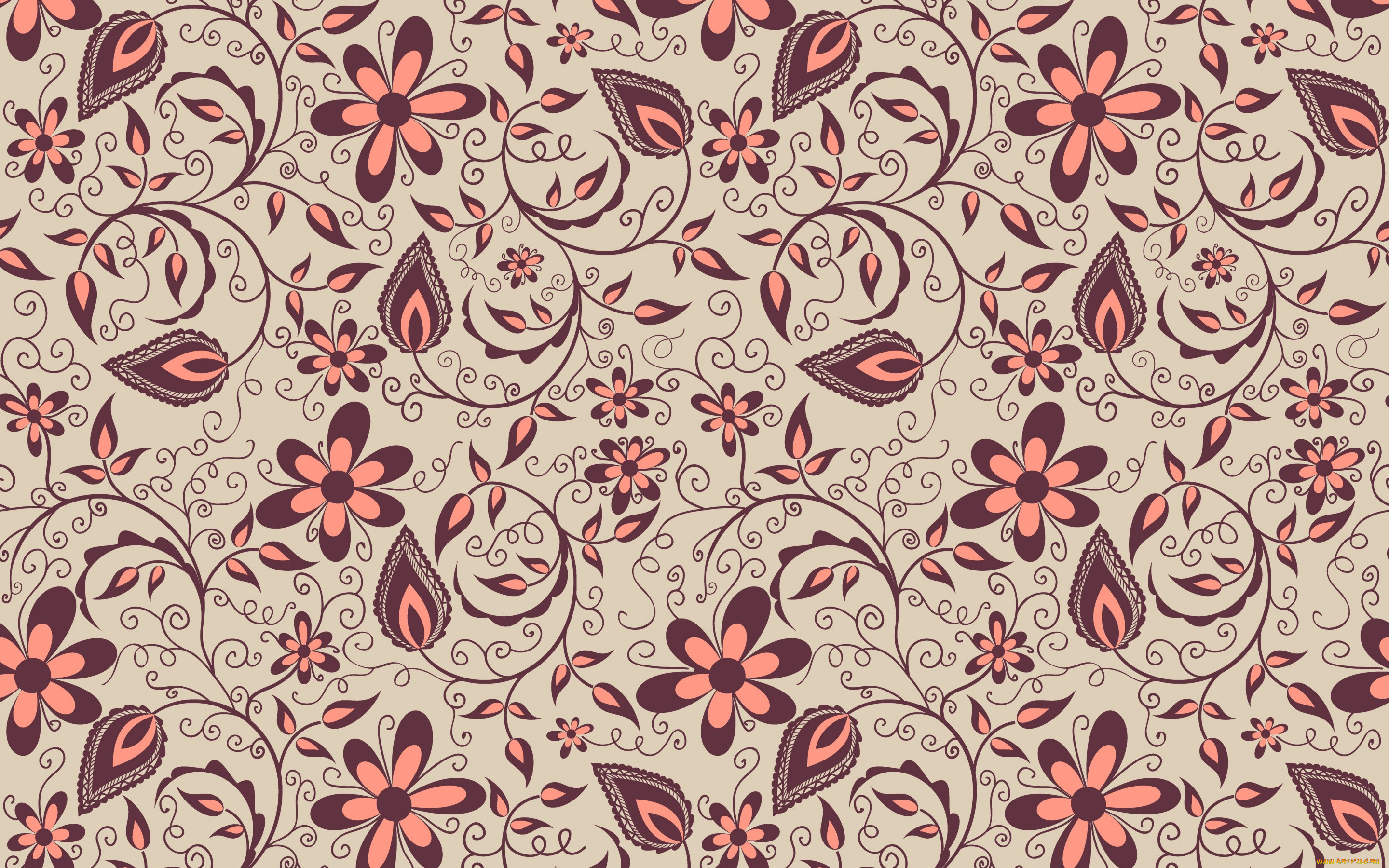 Vintage pattern. Мелкий орнамент. Цветочный узор. Орнамент на ткани. Фон орнамент.